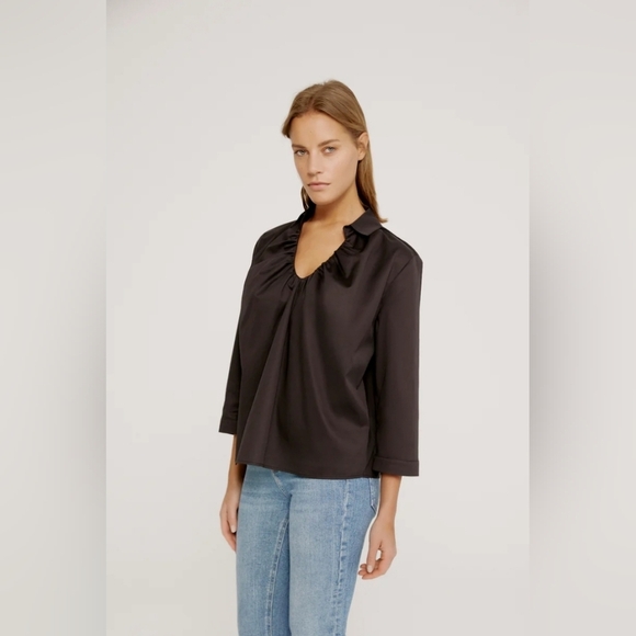 NWT! Harshman, Nerello Blouse, Black, Size Medium, NEW! -MSRP $196 - Picture 2 of 4